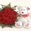 Ankara Ke�i�ren Sincan �i�ek�i firma �r�n�m�z harika 11 adet g�l ve pelu� oyuncak