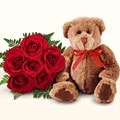 Ankara Ke�i�ren �i�ek g�nder firma �r�n�m�z 5 adet g�l ve pelu� oyuncak