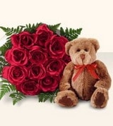 Ankara Ke�i�ren �i�ek yolla firma �r�n�m�z 11 adet g�l ve pelu� oyuncak