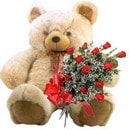 Ankara Ke�i�ren Ba�lum �i�ek�i firma �r�n�m�z 9 adet g�l ve orta boy ay�c�k