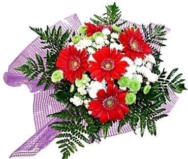 Ankara Ke�i�ren �entepe �i�ek�i firma �r�n�m�z taze kar���k k�r �i�ekleri demeti