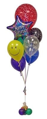 Ke�i�ren �i�ek�i sitemizden 9 adet renkli balon demeti 