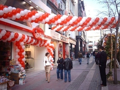 50 metre i�yeri a��l�� balon s�sleme orta �st� paket 