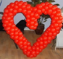 Sevenlere �zel kalp bi�iminde balon 