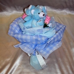 6 adet ay�c�k ve 3 adet yapay g�l demeti 
