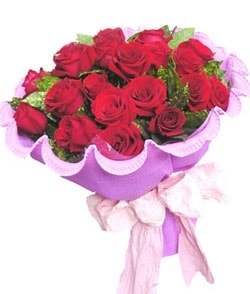 12 adet k�rm�z� g�lden g�rsel buket  Ankara �i�ek�i ma�azas�