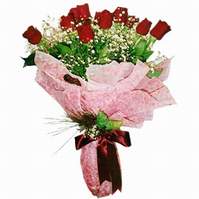 Ankara Ke�i�ren ostim �i�ek sipari�i firma �r�n�m�z 9 adet canl� kanl� k�rm�z� g�l